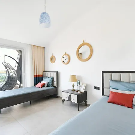 Апартаменты 0047 Exodus 2-bedroom Duplex In Mahmutlar With Sea, Mountain And Castle Views *